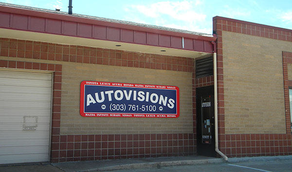 autovisons outside of building
